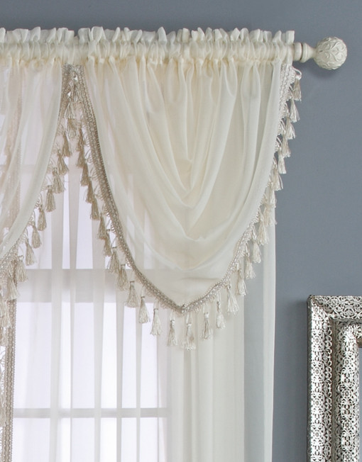 How To Make Waterfall Valance Curtains Cascading Waterfall Vala